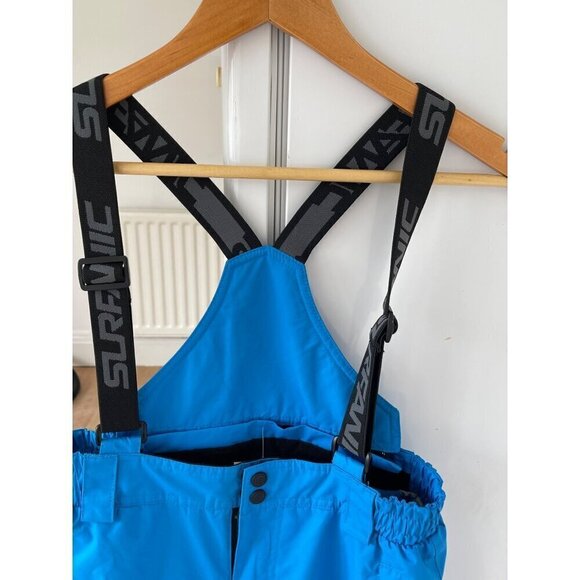 Surfanic bib ski snowboard  pants  30'waist 36'hip 29' long  blue - Picture 5 of 13